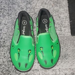 Green Alligator Slip on Toddler shoes